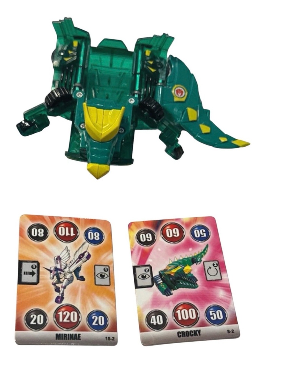 Turning Mecard Croky Transforming Toy with 2 Assorted Cards